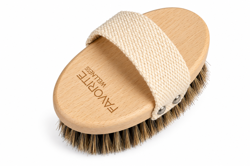 Favorite - Ovale Lichaamsborstel met Tampico en Natuurlijk Paardenhaar