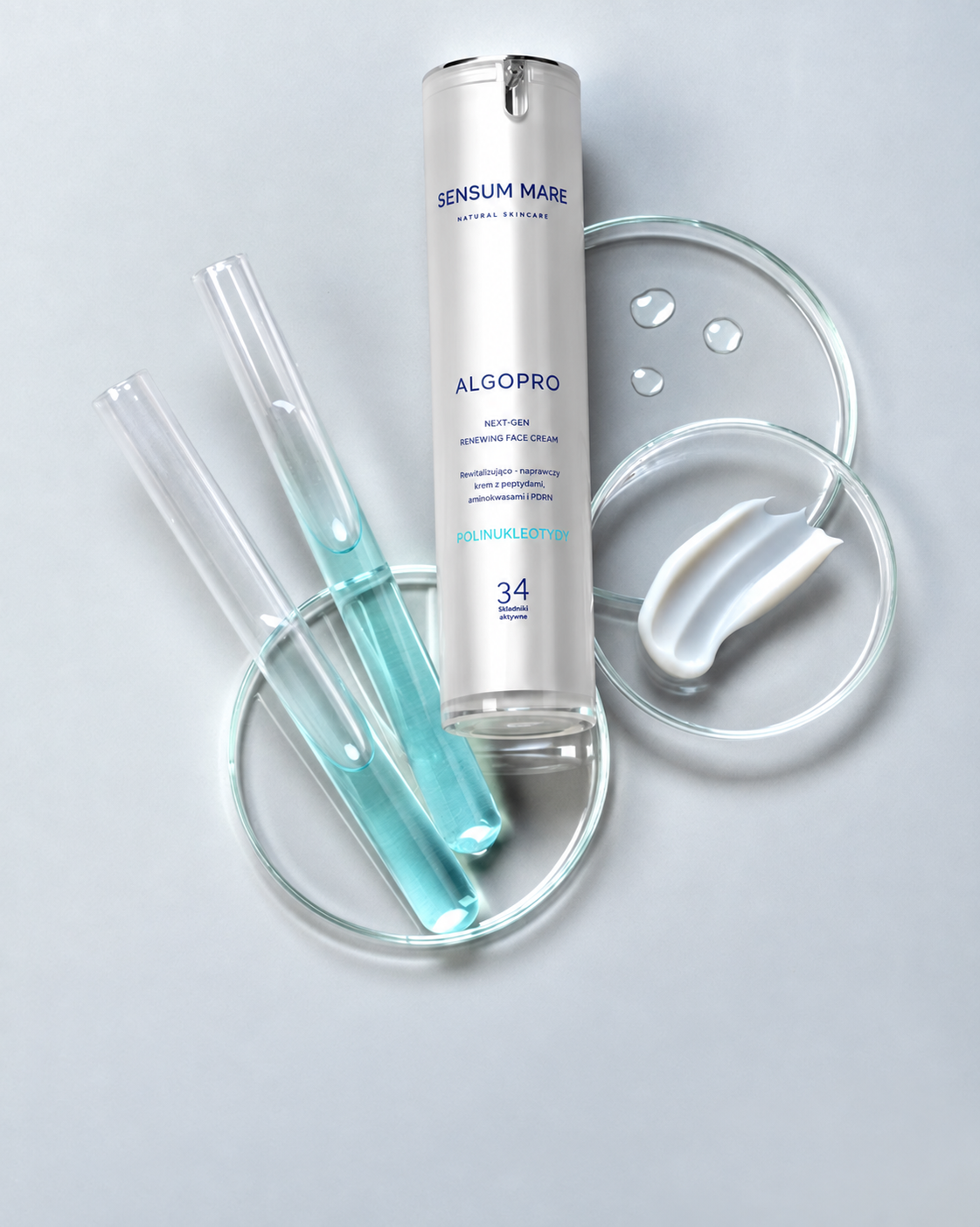 Sensum Mare Algopro – Gezichtscrème met 9% peptiden- en aminozuurcomplex en PDRN