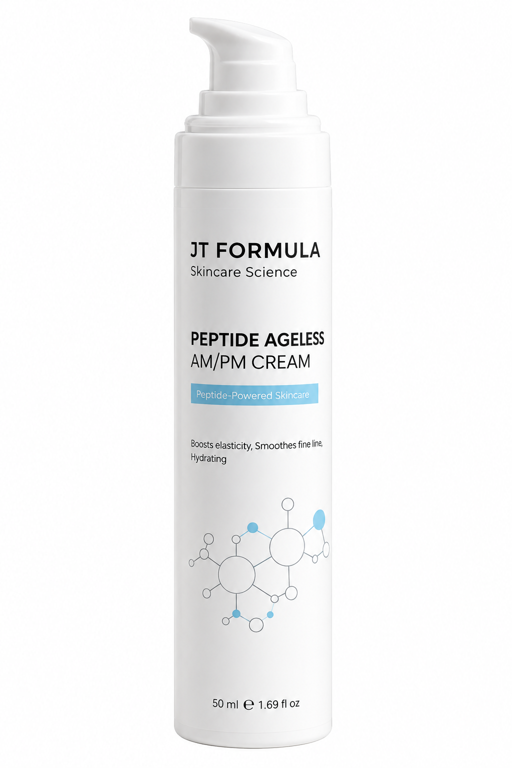 JT Formula Peptide Ageless – Dag- en Nachtcrème met Peptiden en Hyaluronzuur – 50 ml