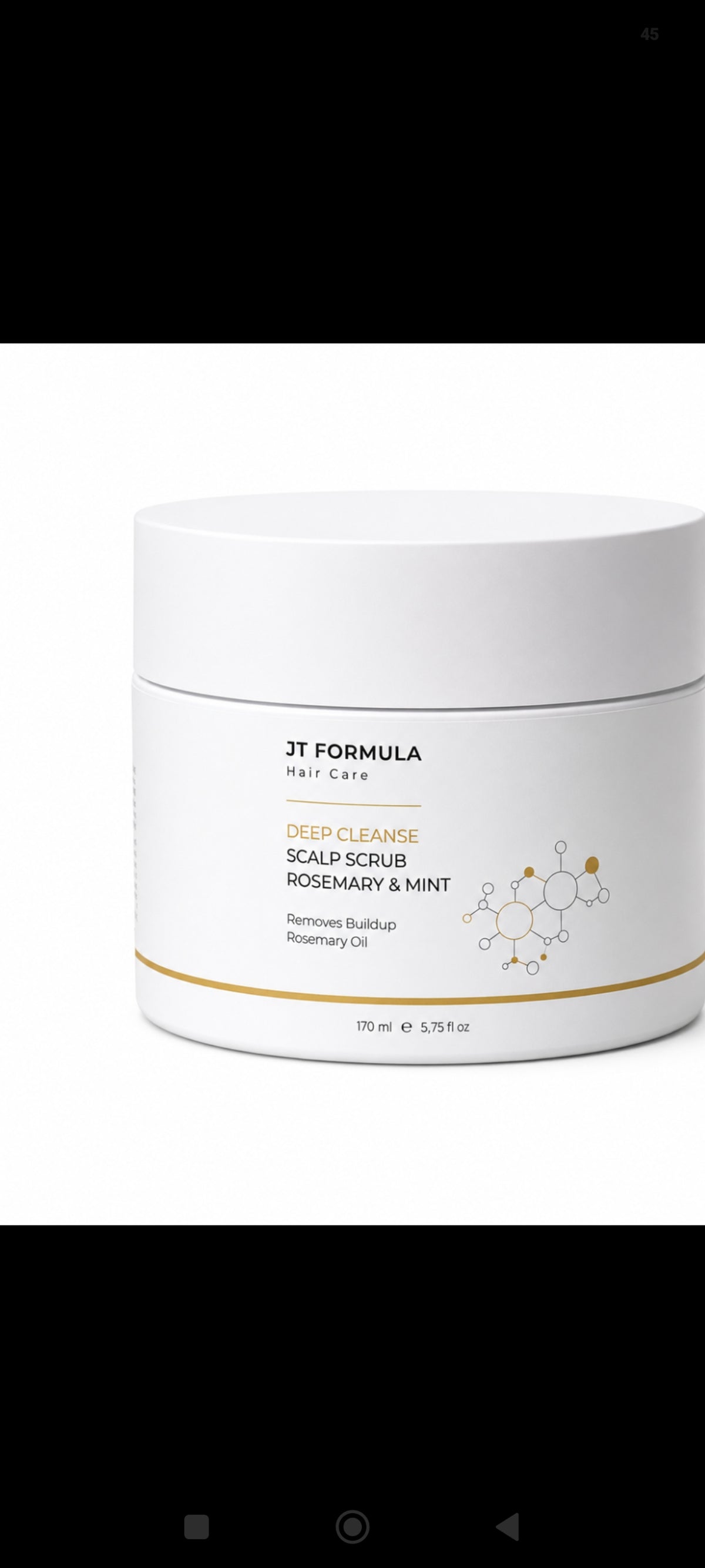 JT Formula Diepreinigende hoofdhuid scrub met rozemarijn & munt