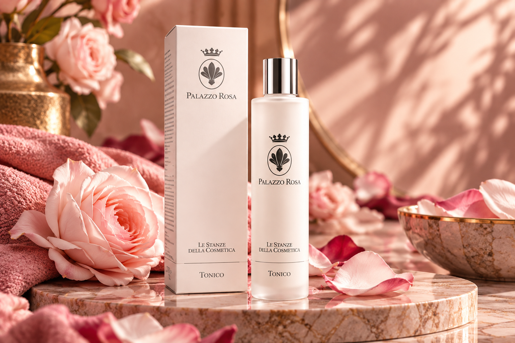 Palazzo Rosa – Kalmerende Gezichtstoner met Rozenwater en Goji – 100 ml
