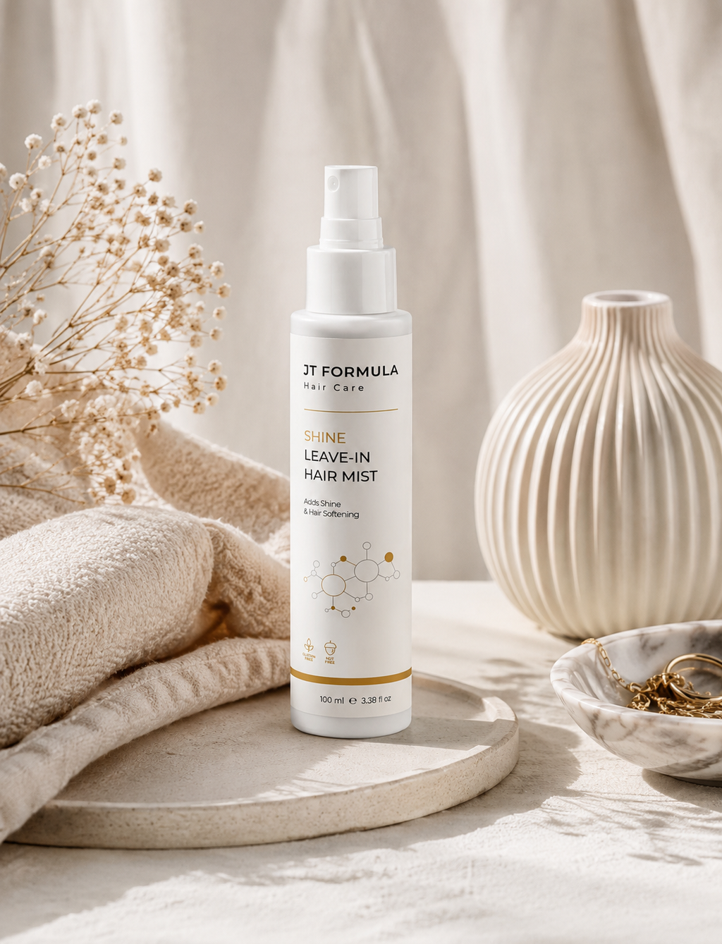 JT Formula Keratine leave-in haarmist voor glans