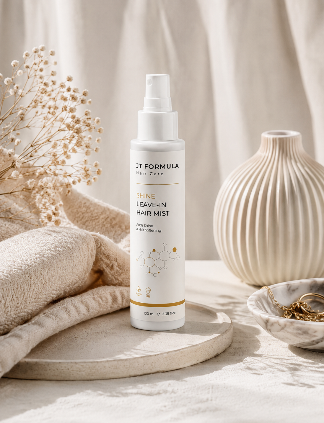 JT Formula Keratine leave-in haarmist voor glans