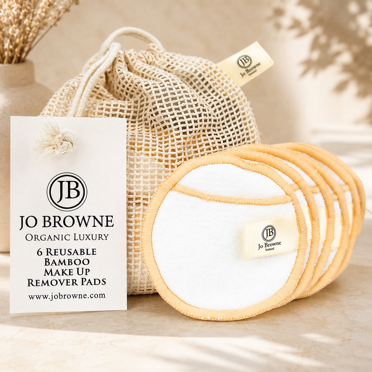 Jo Browne – Herbruikbare Bamboe Make-up Reinigingspads