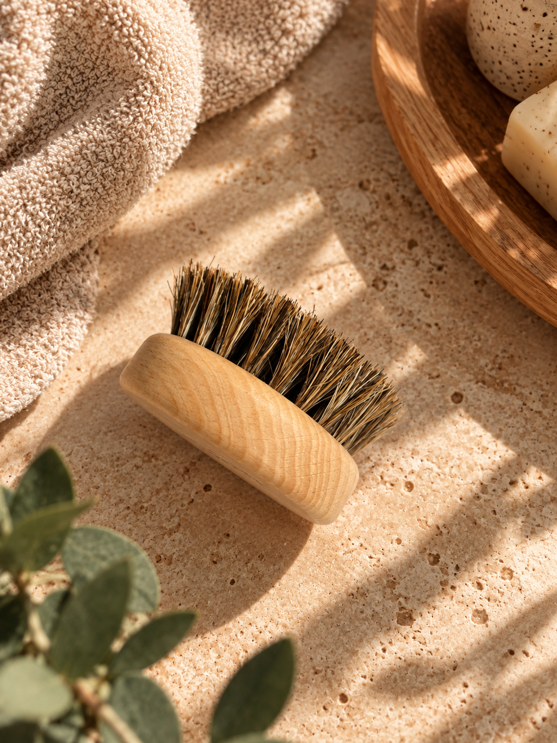 Favorite - Massageborstel voor Decolleté met Natuurlijk Paardenhaar