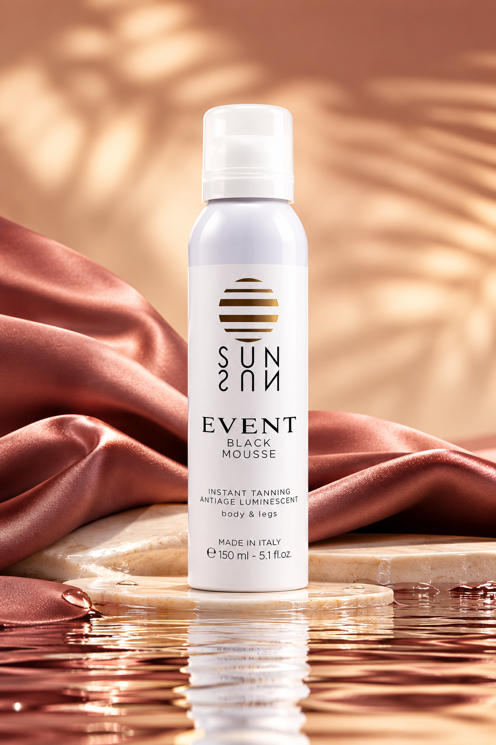 Palazzo Rosa Sun Event – Zelfbruiningsmousse voor het Lichaam met Aloë Vera – 150 ml